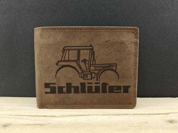 Schlüter Echt Leder Geldbörse im mordernen Design